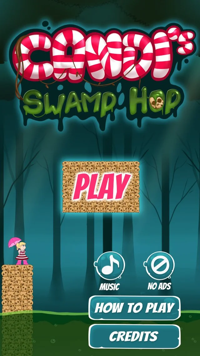 Candi's Swamp Hop — Title Screen
