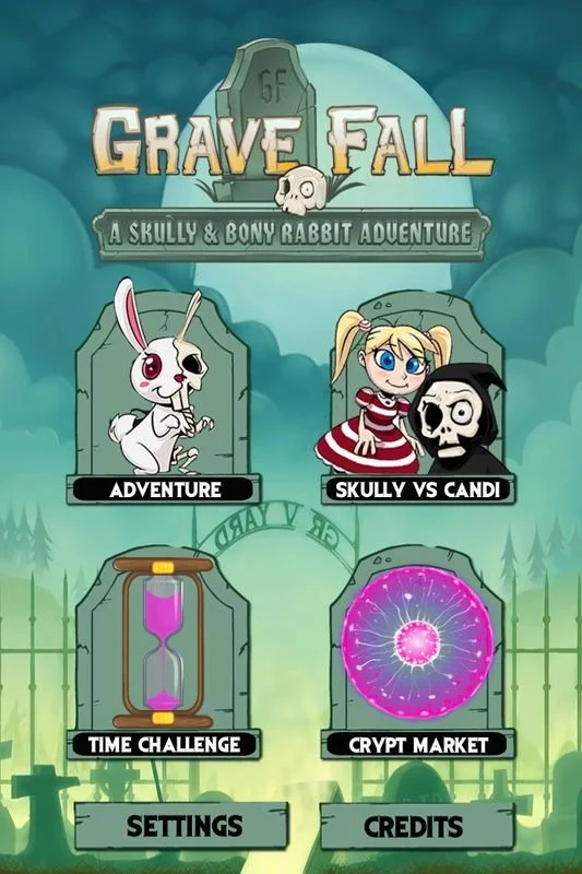 Grave Fall — Menu
